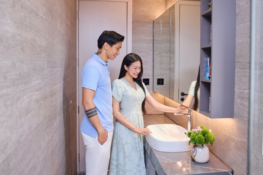 Cặp đôi dọn về sống tại một căn biệt thự cao cấp vào cuối năm 2025. Ảnh NVCC