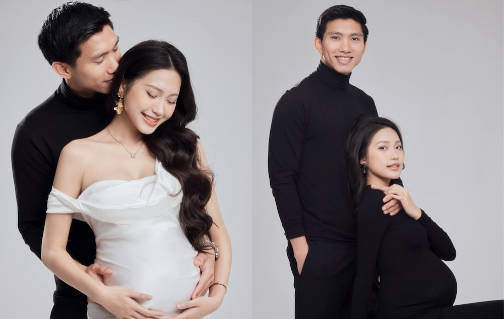 Bộ ảnh được thực hiện khi Hải My mang thai con đầu lòng. Ảnh: NVCC