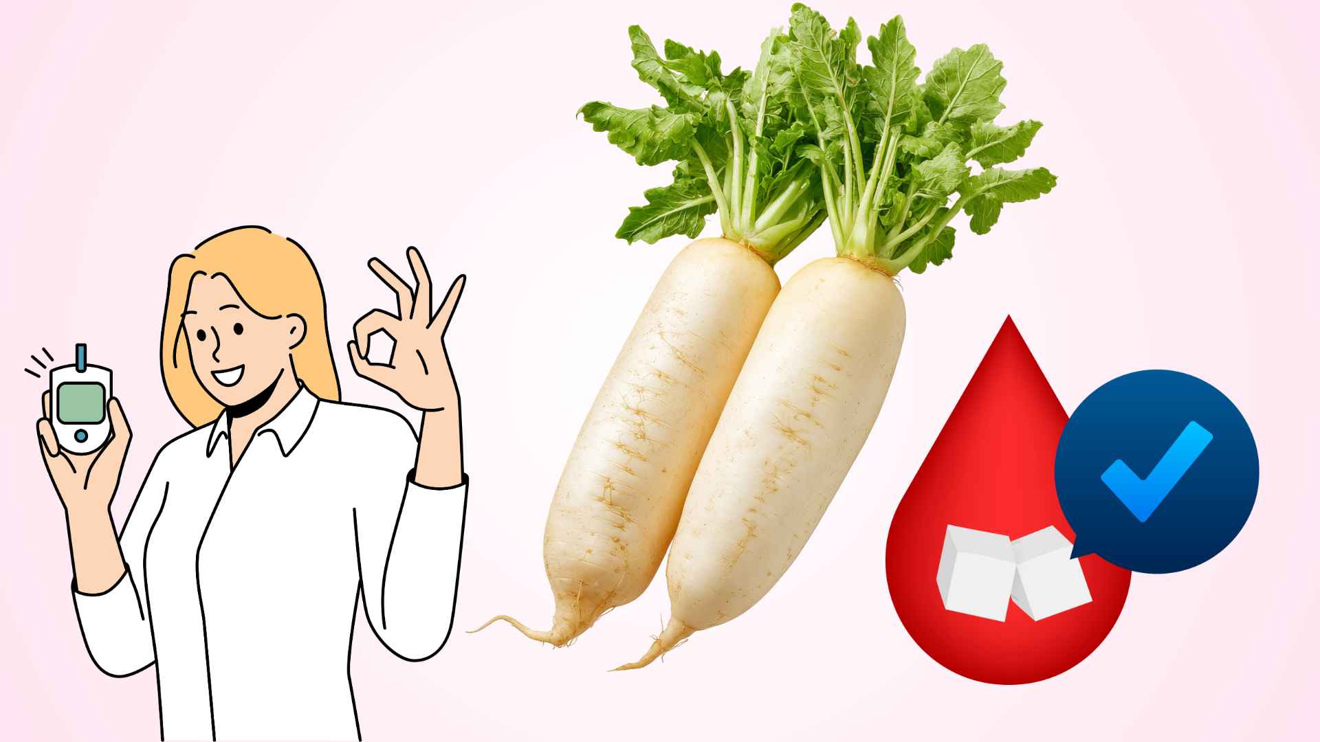 How to eat radish helps stabilize blood sugar, good for cardiovascular health.