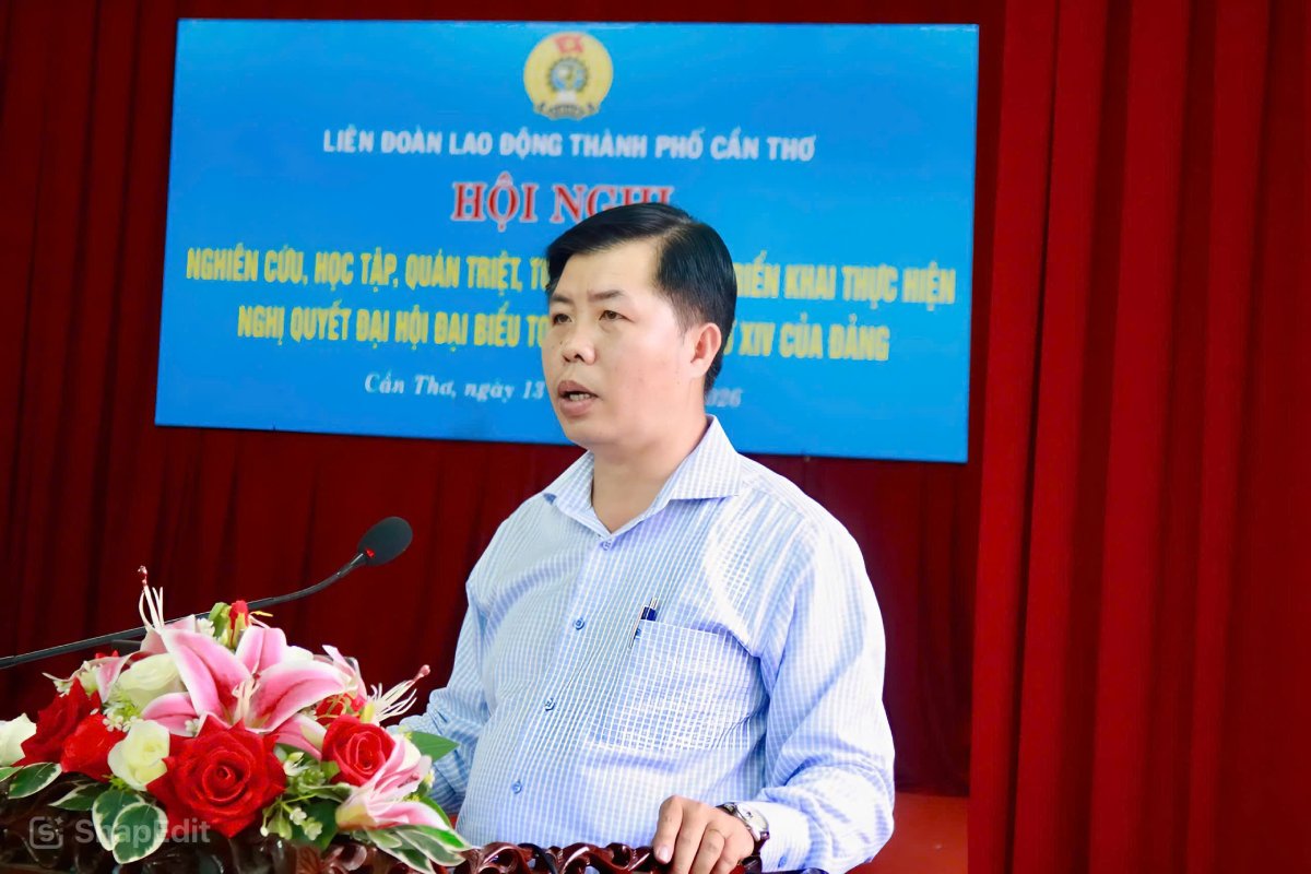 Phó trưởng Ban Tuyên giáo và Dân vận Thành ủy Nguyễn Hiệp Trung đã trình bày 