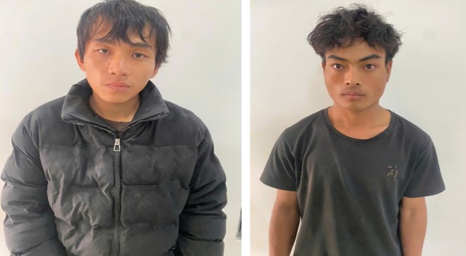 Hai đối tượng giả danh công an cướp tài sản bị khởi tố, bắt tạm giam. Ảnh: Công an 
