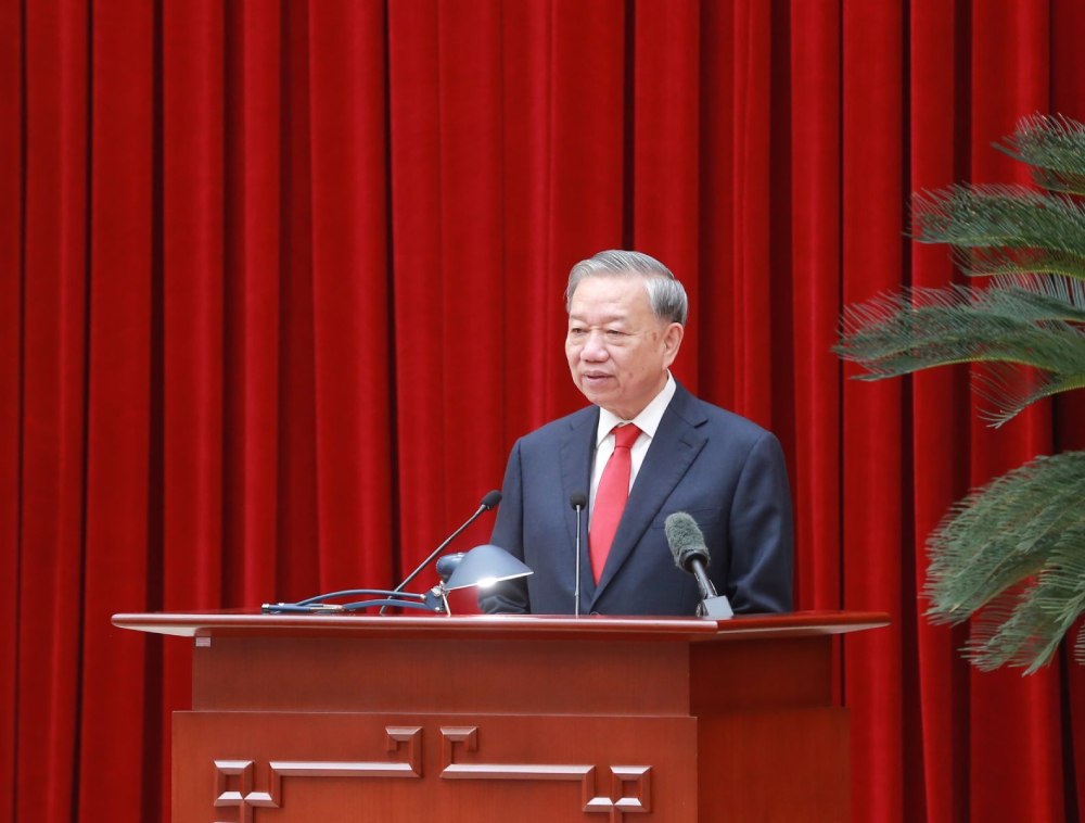 Tổng Bí thư, Chủ tịch nước Tô Lâm phát biểu chỉ đạo tại Hội nghị. Ảnh: Hiền Hòa