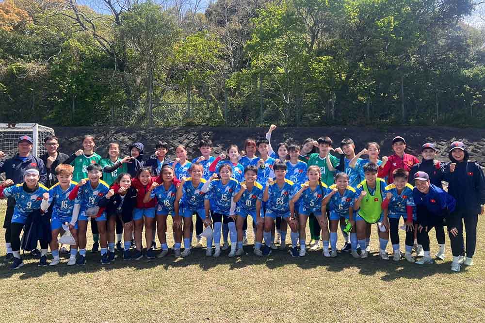 U17ベトナム女子代表、日本で有益なトレーニングキャンプを終えて帰国。写真:VFF