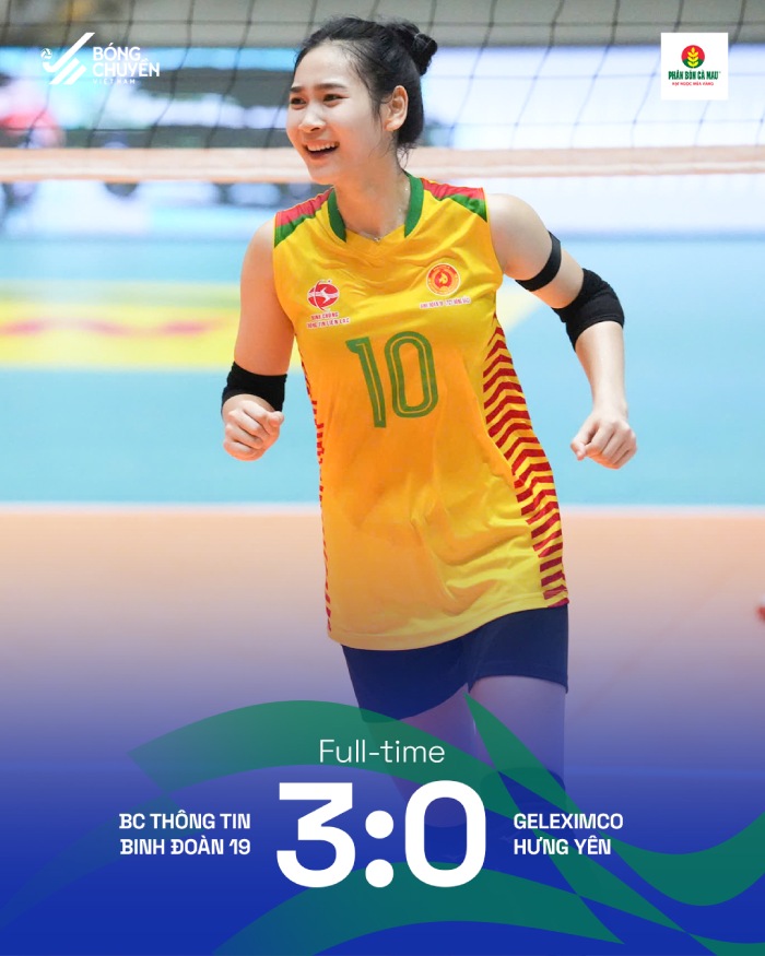 Binh chủng Thông tin vượt qua Geleximco Hưng Yên 3-0. Ảnh: BCVN