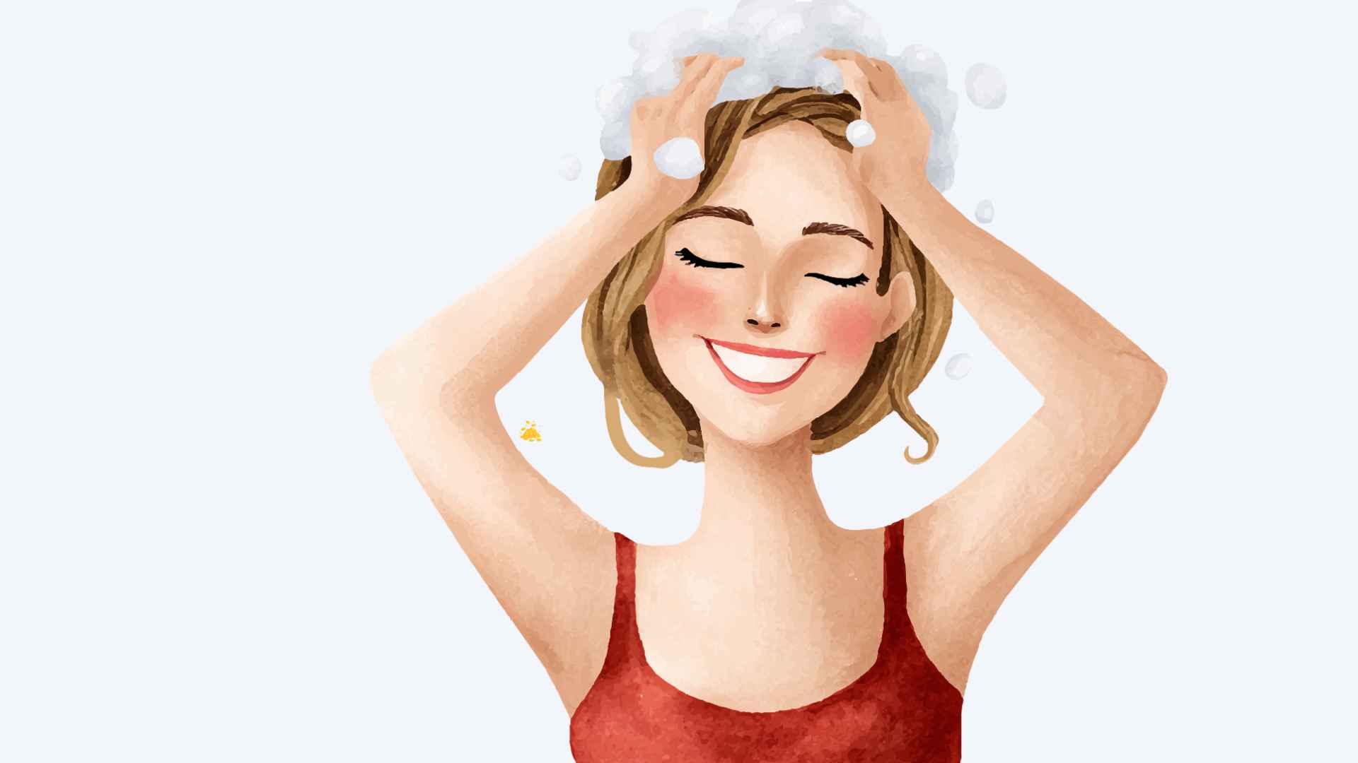 Tips for washing your hair for a whole week without getting greasy. Graphic photo: Hoang Loc.