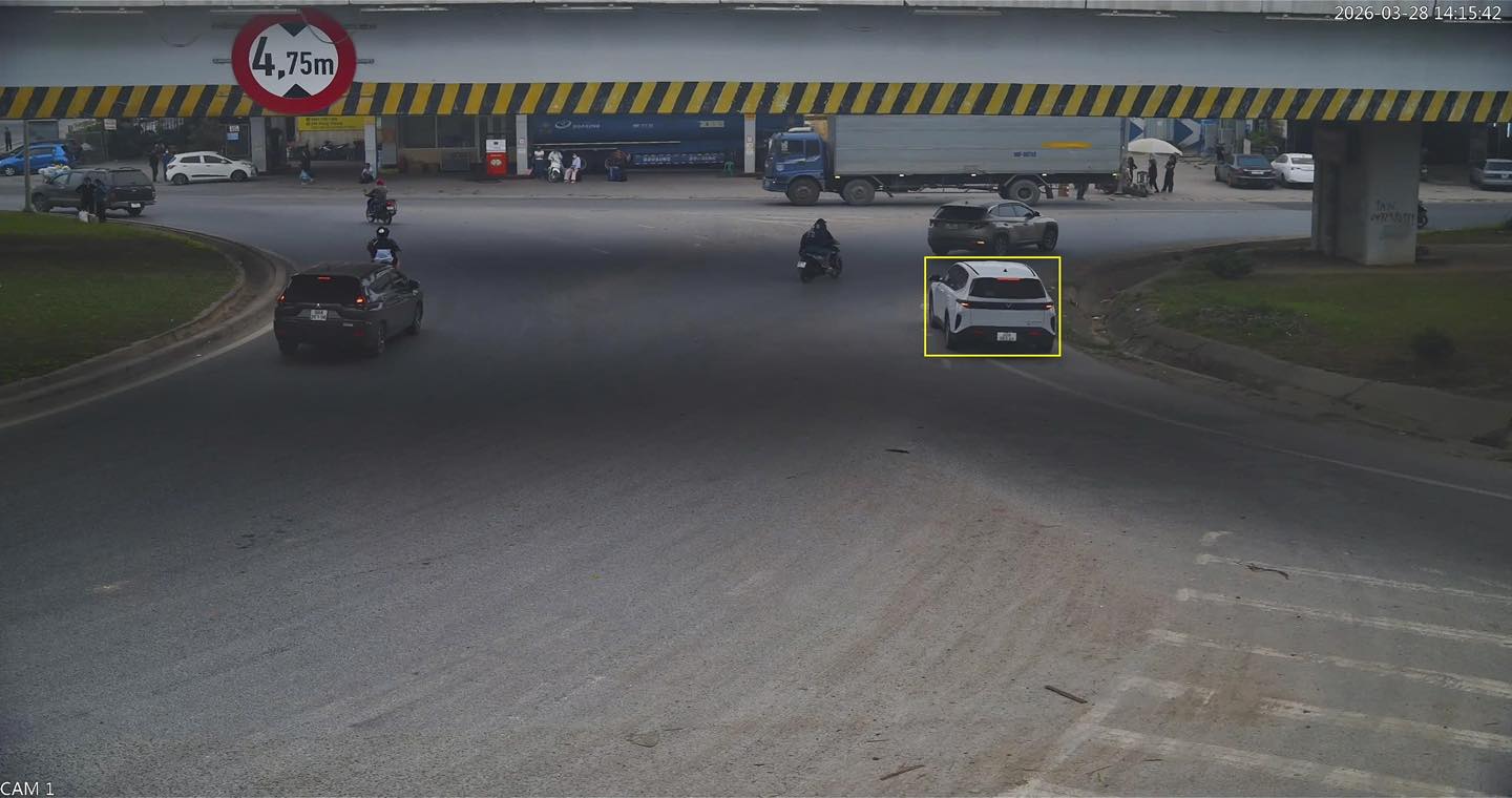 A car fined remotely in Bac Ninh. Photo: Traffic Police Department, Bac Ninh Provincial Police