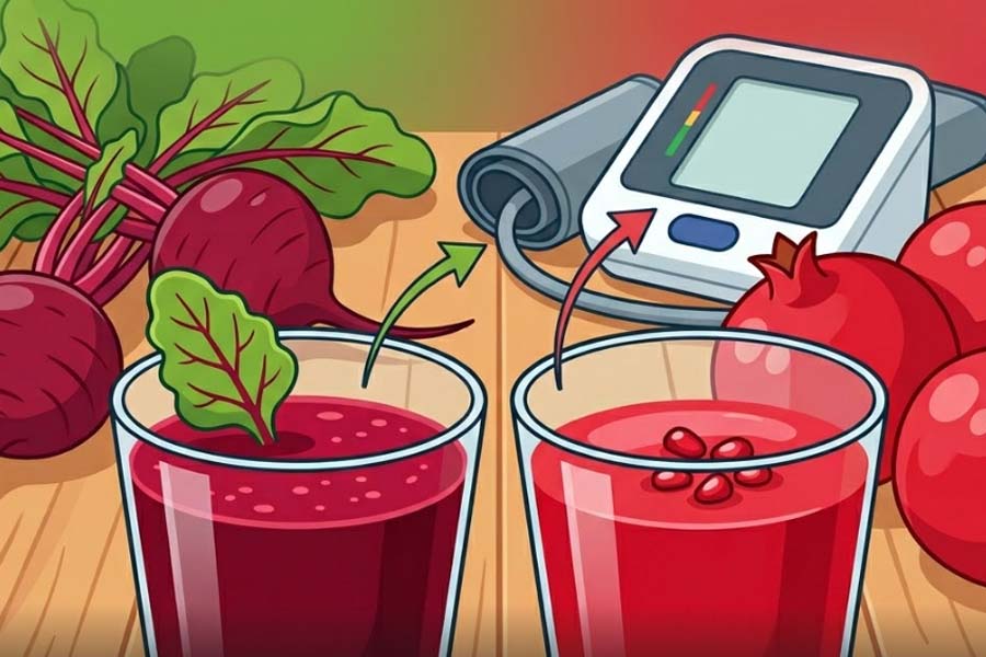 Beetroot or pomegranate juice: Which is better for blood pressure. Graphics: Thien Nhan