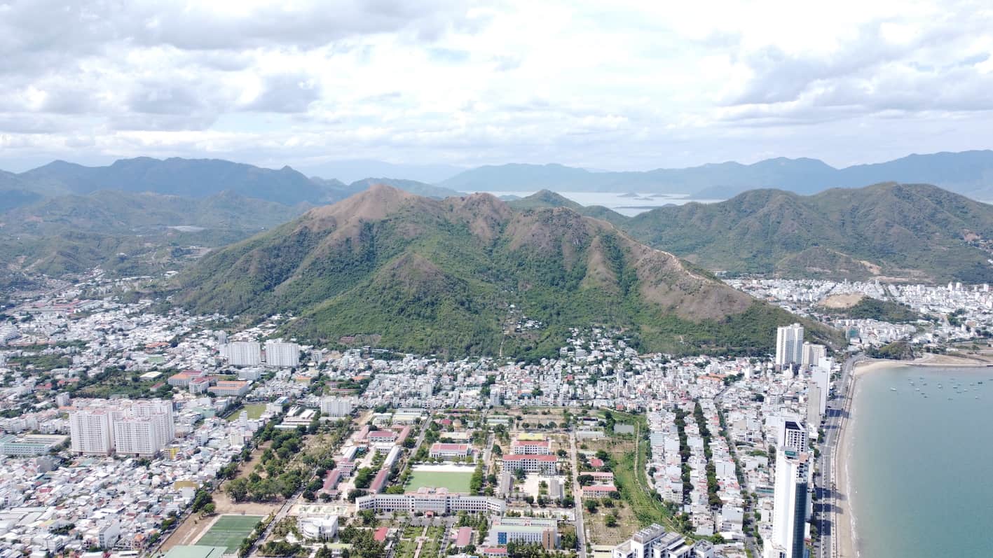 An area in Co Tien mountain, where a business is proposing a more than 1,100ha urban area project. Photo: Huu Long