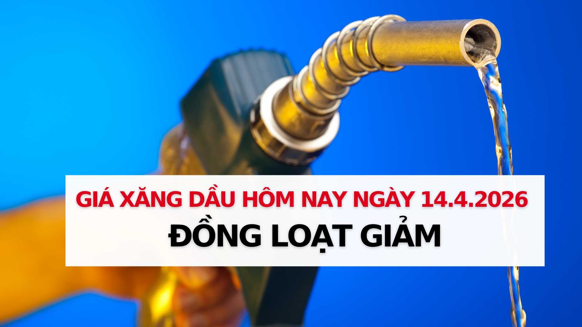 Gasoline and oil prices on April 14: Simultaneously decreasing sharply. Graphics: Thach Lam