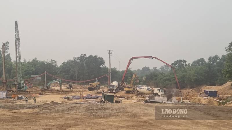 Dự án nhà ở xã hội Việt Bắc đang được triển khai thi công. Ảnh: Việt Bắc