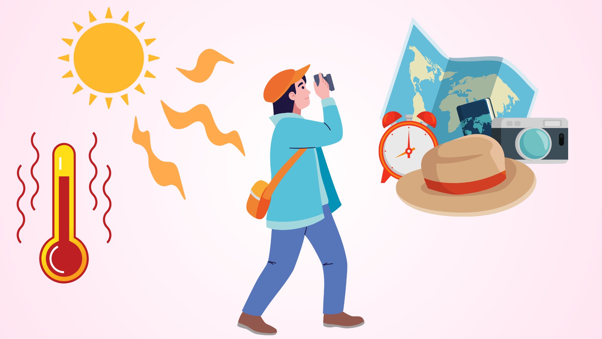 5 notes to help travel safely in hot weather.