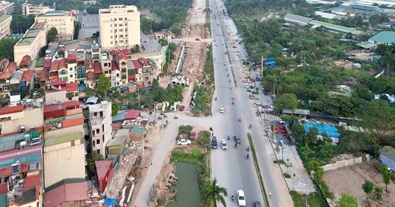 Hà Nội thu hồi 3.472,6 m2 đất cho dự án đường Tây Thăng Long