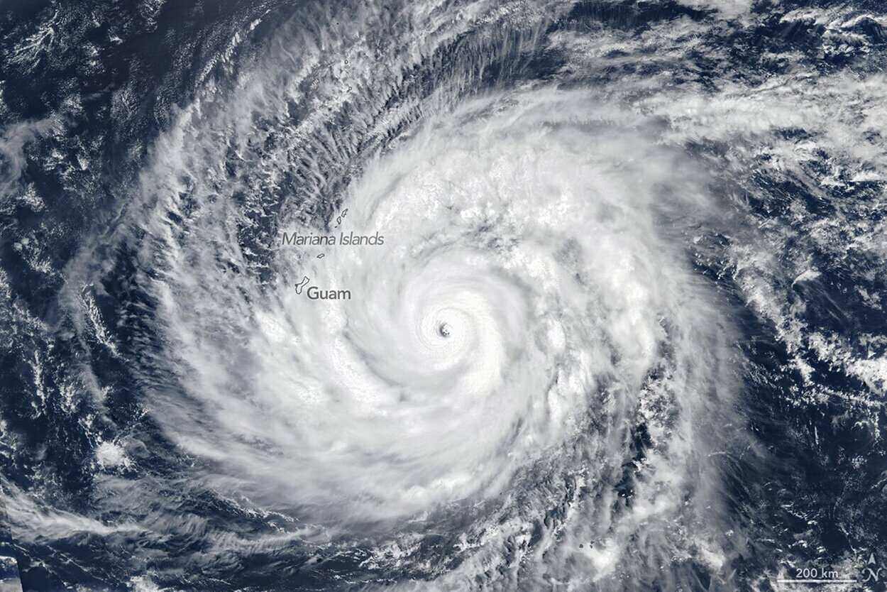Super typhoon Sinlaku. Photo: NASA