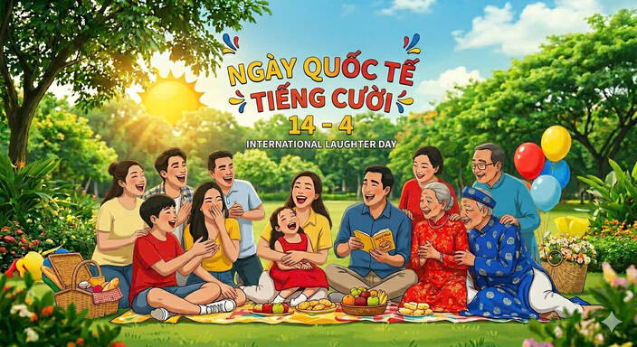 International Laughter Day 14. 4 honors small joys. Photo AI: Khanh Linh