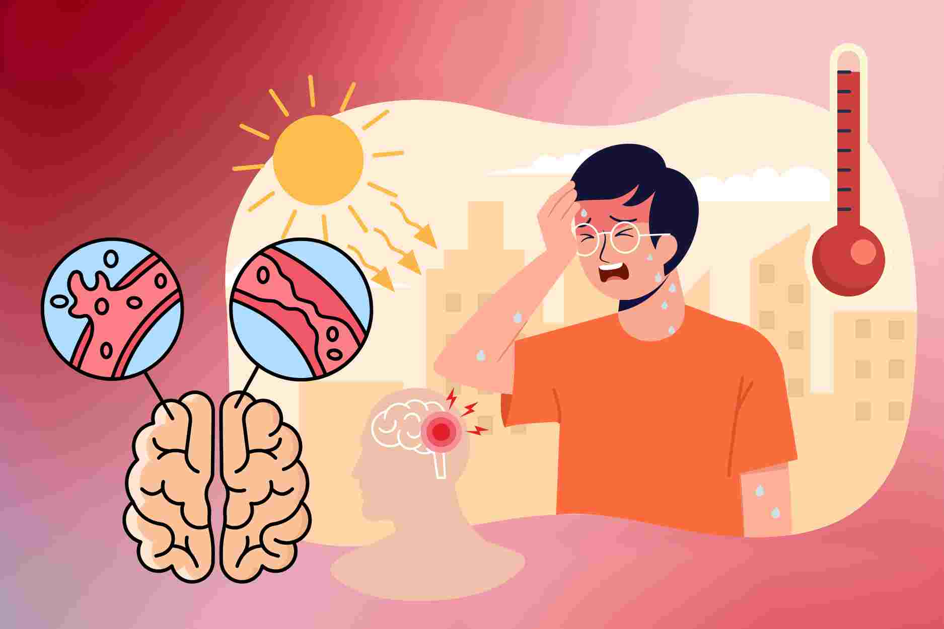 How to prevent stroke in hot sunny days