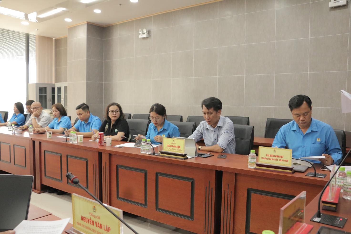 Đại biểu dự hội nghị Công đoàn xã Bàu Bàng. Ảnh: Hữu Hoàng