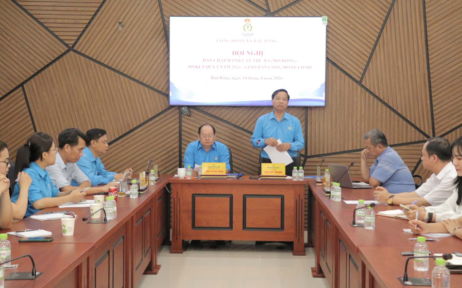 Bau Bang commune Trade Union Conference. Photo: Huu Hoang