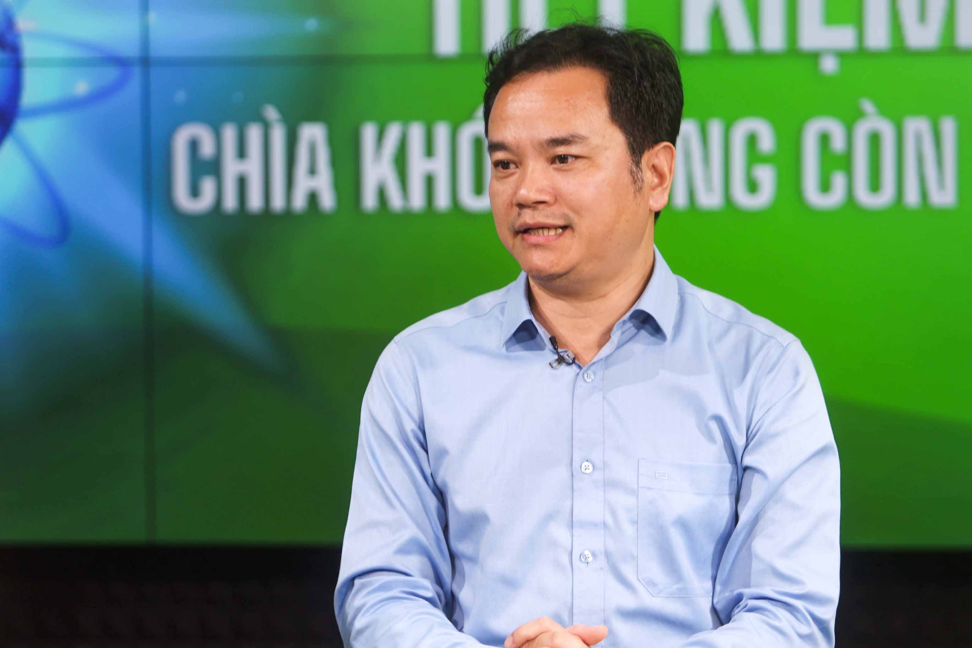 Ông Cù Huy Quang - Trưởng phòng Hiệu quả năng lượng và Chuyển đổi xanh thuộc Cục Đổi mới sáng tạo, Chuyển đổi xanh và Khuyến công, Bộ Công Thương. Ảnh: Việt Anh