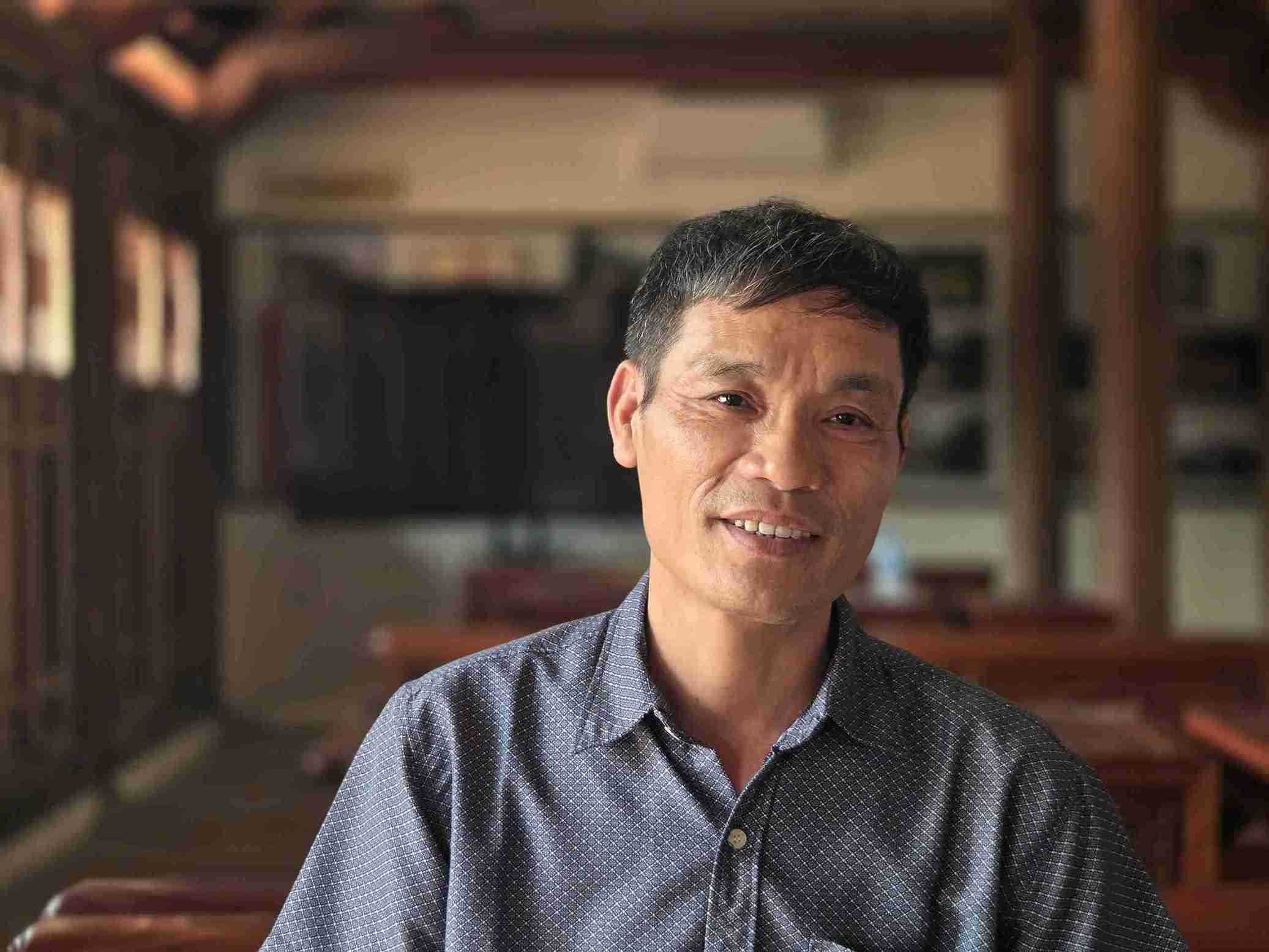 Ông Hoàng Tuấn Hải - Trưởng thôn Vân Nội, xã Việt Tiến (Hưng Yên). Ảnh: Hải Minh