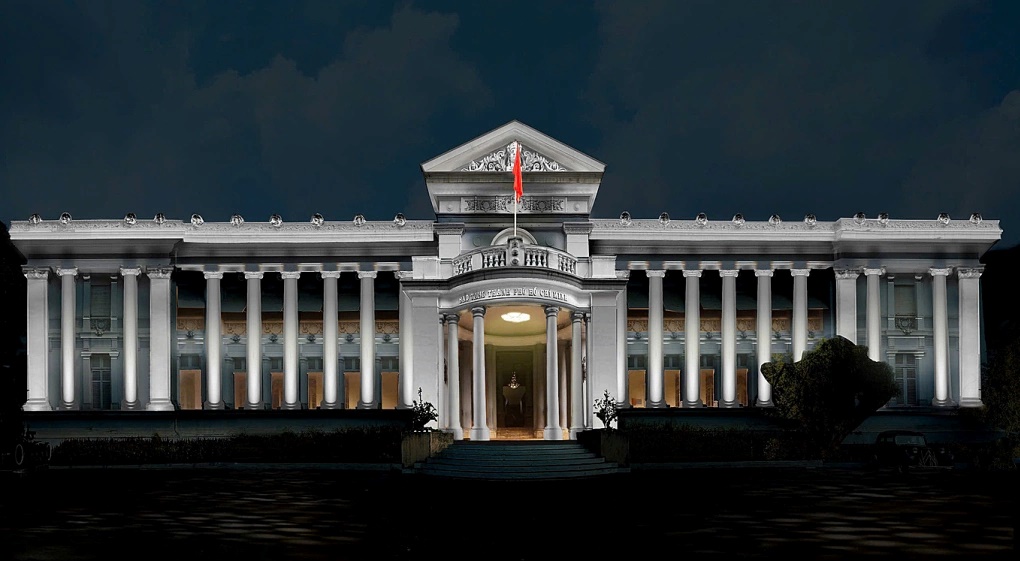 Sistema de iluminación artística en el Museo de Ciudad Ho Chi Minh. Foto: Minh Quân
