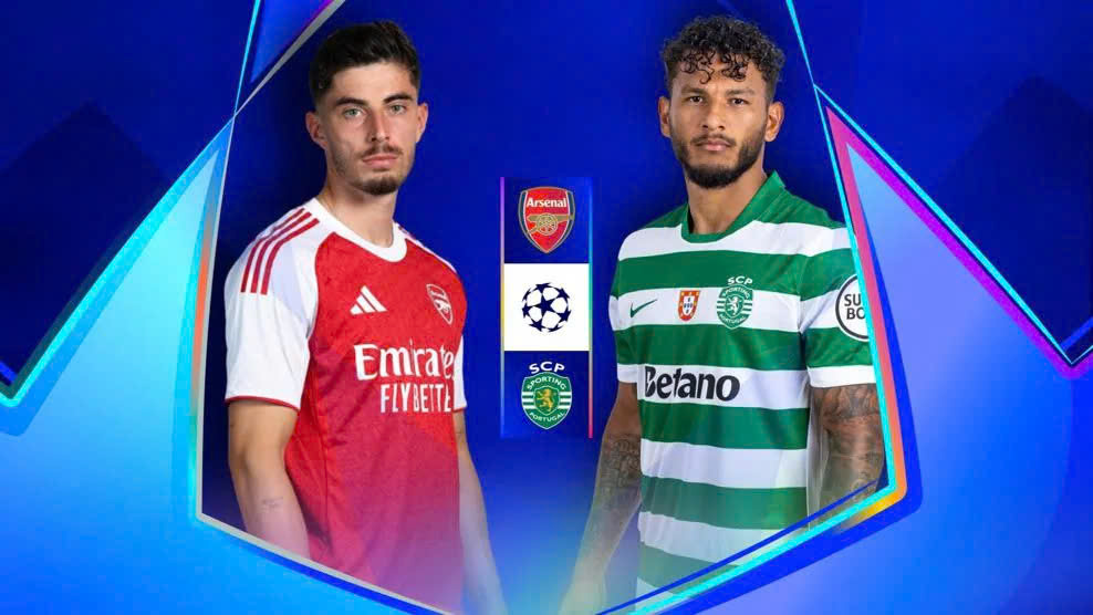 Predict the football score Arsenal vs Sporting in the Champions League. Photo: Champions League