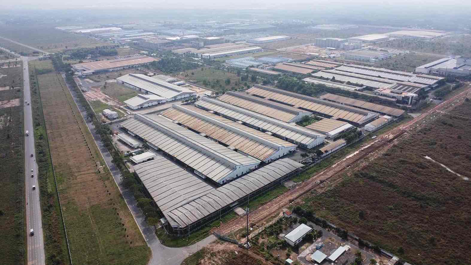Khu công nghiệp Lộc An - Bình Sơn thuộc xã Long Thành nằm gần sân bay Long Thành. Ảnh: HAC