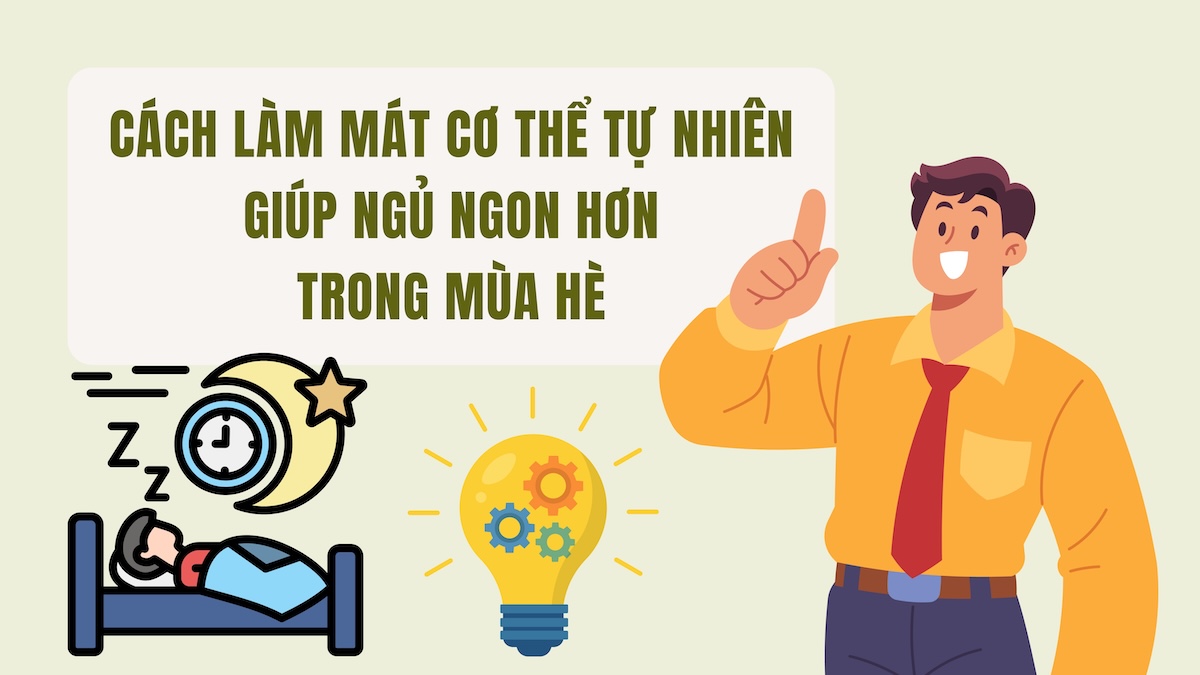 Natural ways to cool down the body to help sleep better in the summer