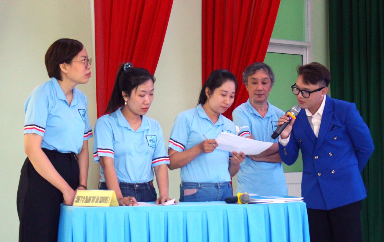 Phần thi trắc nghiệm. Ảnh: Thanh Mai