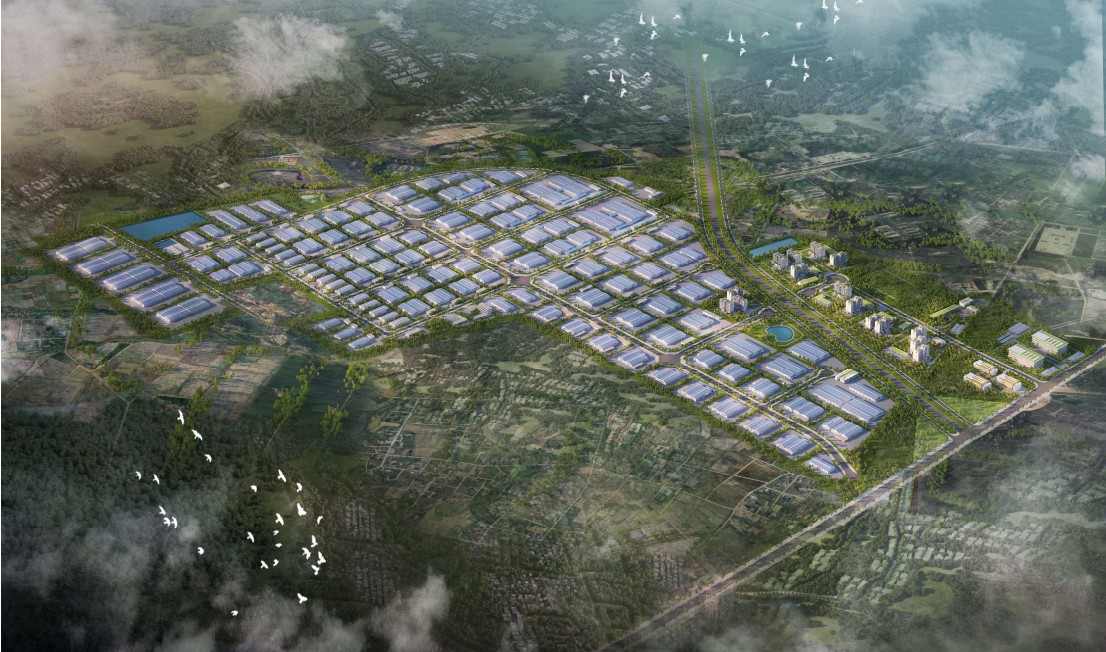 Perspective of Phu Xuan Industrial Park (Dak Lak province) to be constructed soon. Photo: Management Board of Industrial Parks of the province