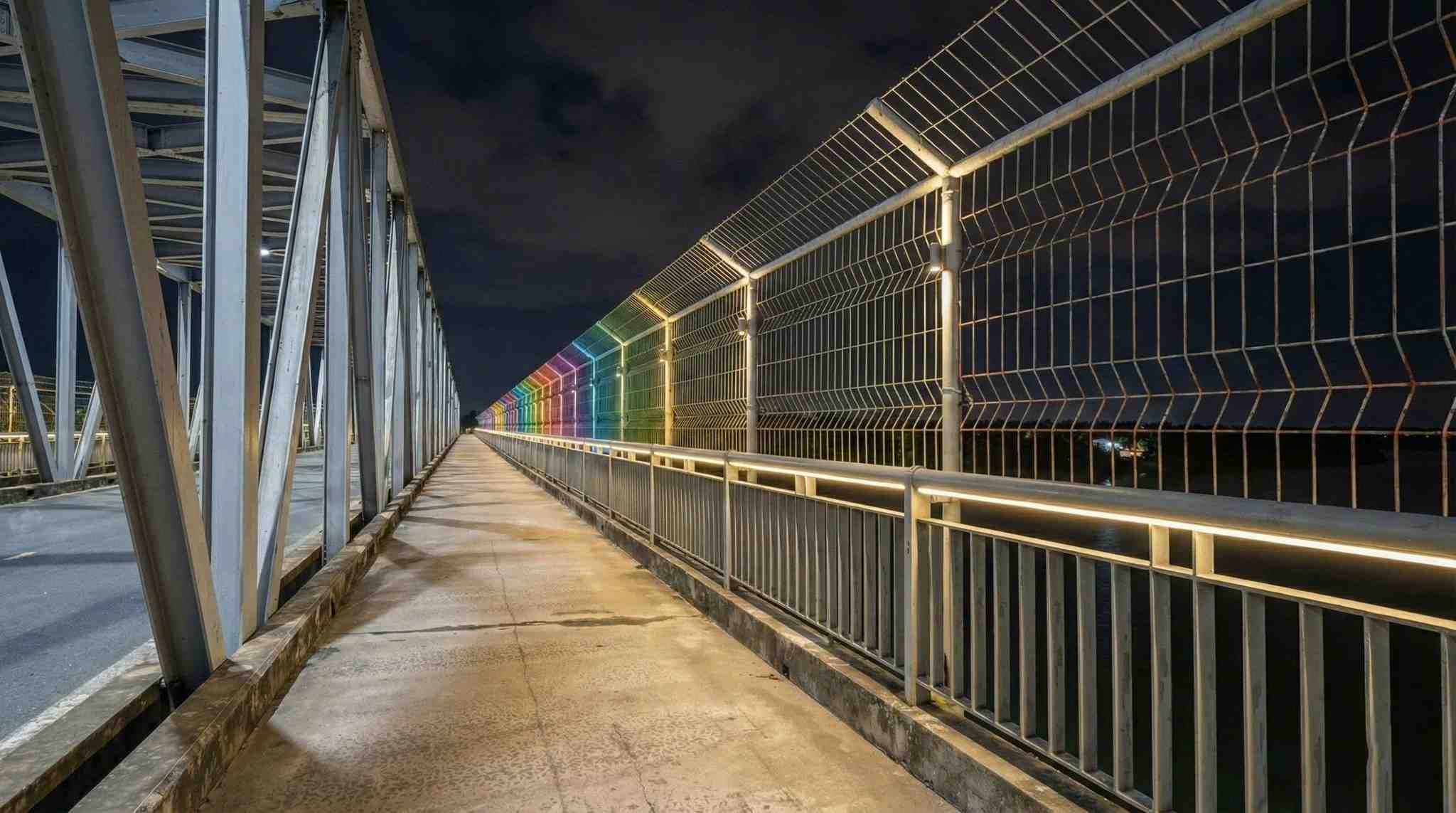 Cầu Bến Thủy 1 sẽ được lắp hệ thống đèn LED nghệ thuật, lung linh về đêm. Ảnh: Quang Đại