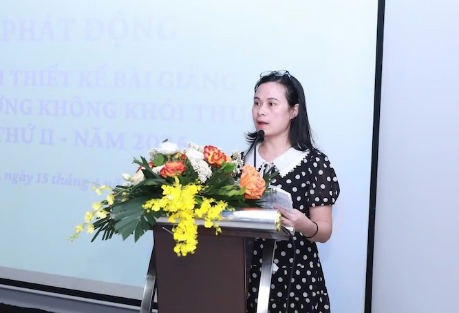 Bà Nguyễn Thị Thu Hương, Phòng Nghiệp vụ, Quỹ Phòng, chống tác hại của thuốc lá, Bộ Y tế. Ảnh: BTC 