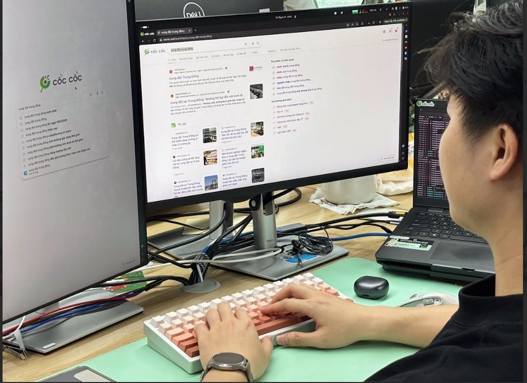 Search trends in the first quarter of 2026 recorded widespread search volume across many different topic groups. Photo: Coc Coc