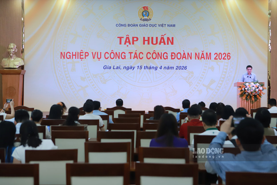 Vietnam Education Union organizes professional training on Trade Union work in 2026. Photo: Hoai Phuong
