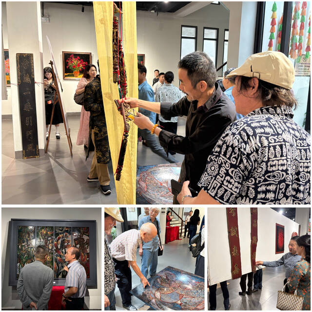 Triển lãm thu hút đông đảo các du khách đến chiêm ngưỡng. Ảnh Khánh Linh