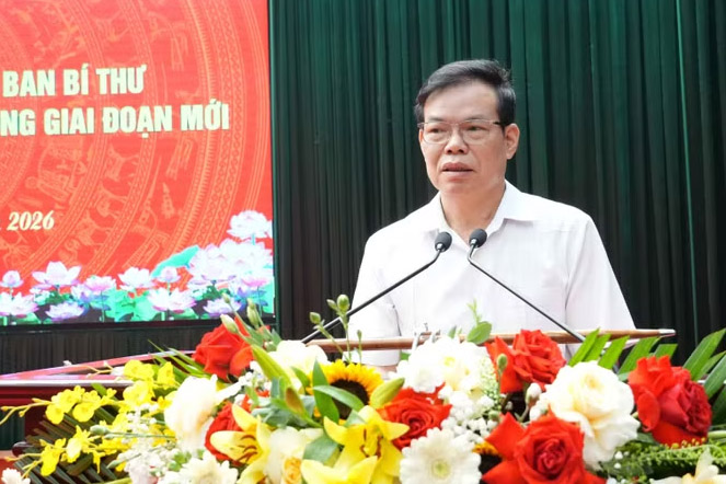 Mr. Trieu Tai Vinh, Deputy Head of the Central Propaganda and Mass Mobilization Commission, delivered a directing speech at the conference. Photo: Nguyen Cuong/VNA