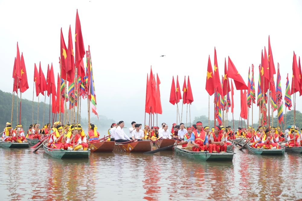Le festival Hoa Lư 2026 est prêt à ouvrir, les étapes de préparation sont fondamentalement terminées. Photo: Nguyễn Trường