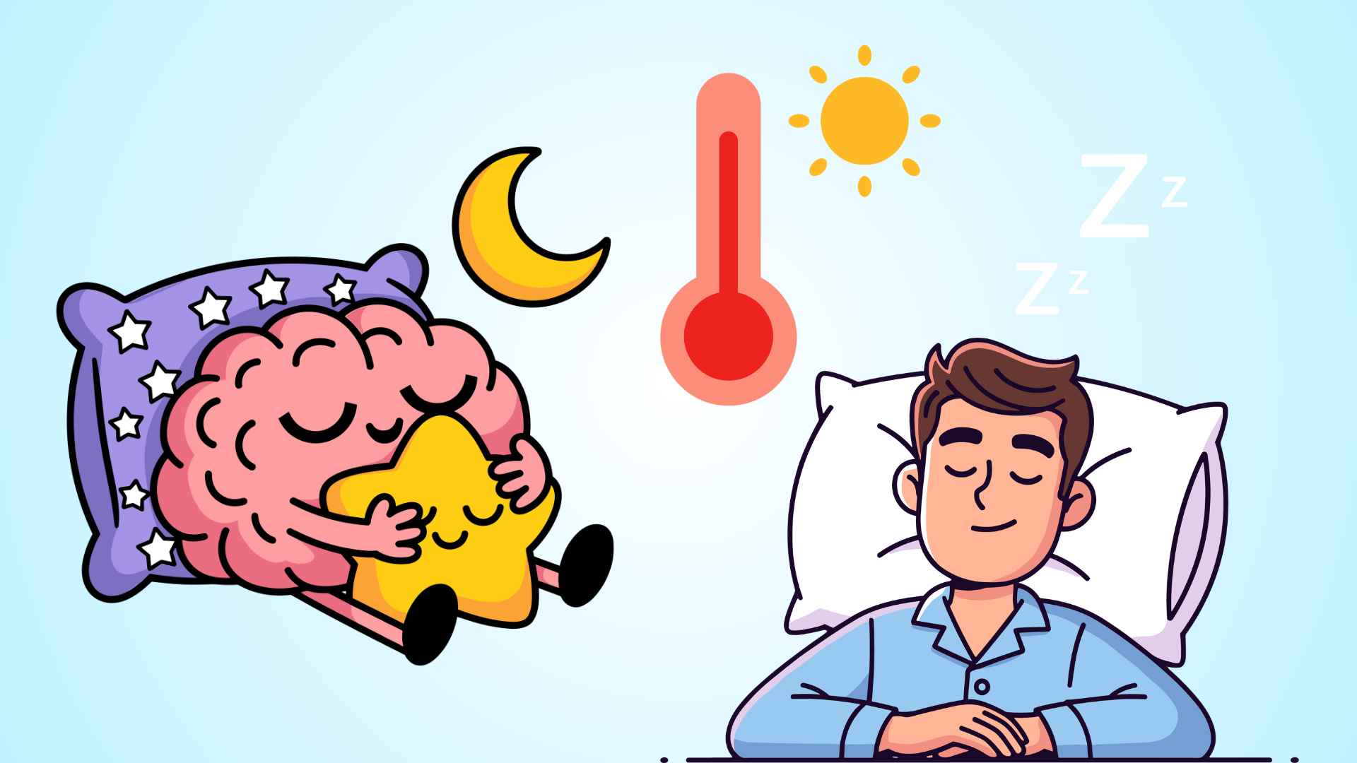 3 tips to help sleep well in hot weather.