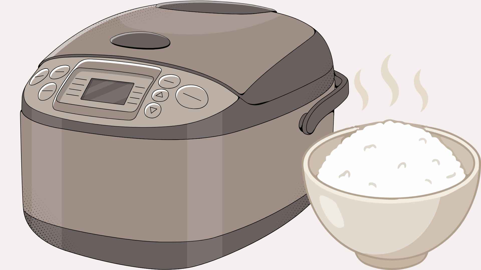 Hygiene tips to keep the rice cooker from smelling bad. Graphic photo: Hoang Loc.