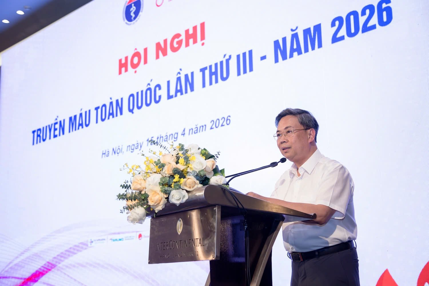 PGS.TS. Nguyễn Hà Thanh, Viện trưởng Viện Huyết học – Truyền máu Trung ương phát biểu. Ảnh: Trần Chiến