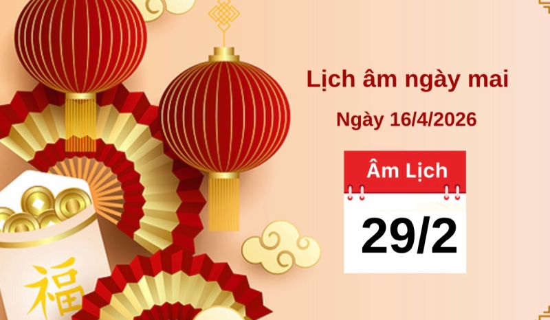 April 16 of the solar calendar (February 29 according to the lunar calendar) to note when departing. Graphics: Minh Phong