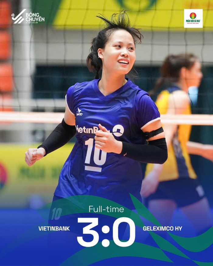 Vietinbank thắng Geleximco Hưng Yên. Ảnh: BCVN