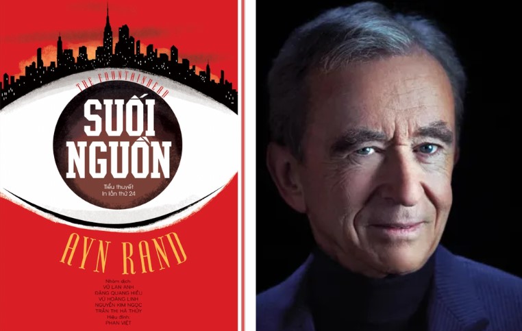 Tỉ phú đứng đầu tập đoàn xa xỉ LVMH yêu thích cuốn tiểu thuyết triết học “Suối nguồn“. Ảnh: Forbes