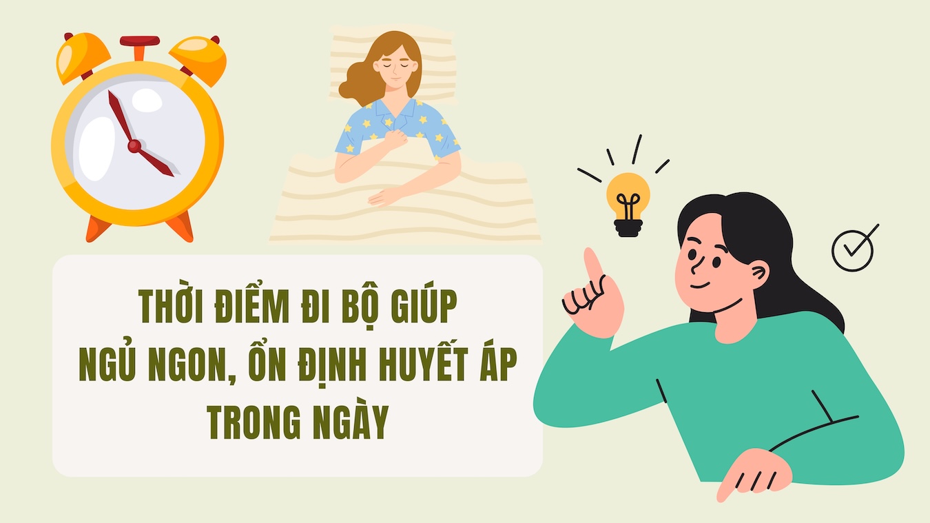 Walking time to help sleep well and stabilize blood pressure during the day