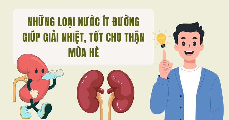 Đồ uống ít đường giúp giải nhiệt, tốt cho thận mùa hè