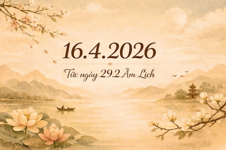 오늘 음력은 2월 29일, 병오년 음력 2월 마지막 날입니다. 그래픽 사진: Đức Vân