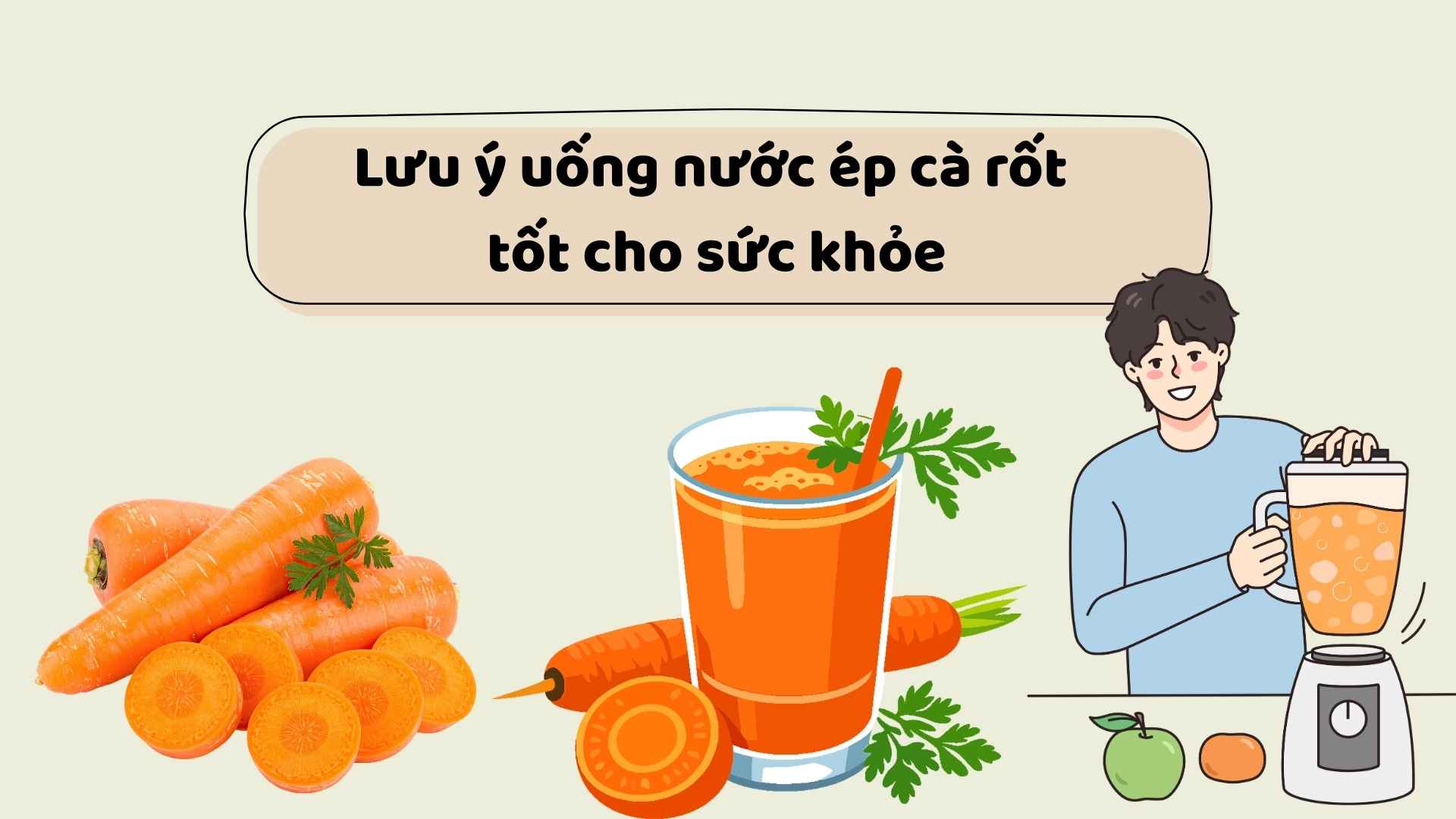 Note that drinking carrot juice is good for health