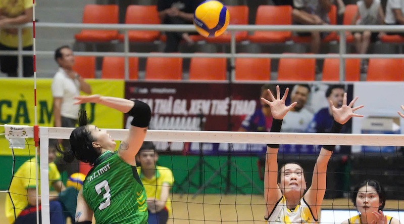 Thanh Thúy revient dans l'équipe de VTV Bình Điền Long An au championnat national de volleyball 2026. Photo: VFV