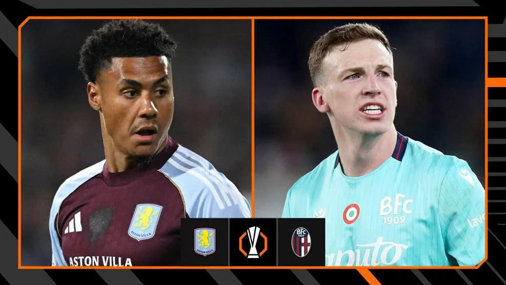 Comentarios de fútbol sobre el Aston Villa vs Bolonia en la Europa League.  Foto de : Europa League