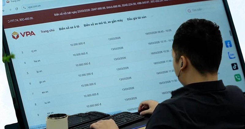 Tên miền ".vn" sẽ được dùng tự do nếu 2 phiên đấu giá thất bại