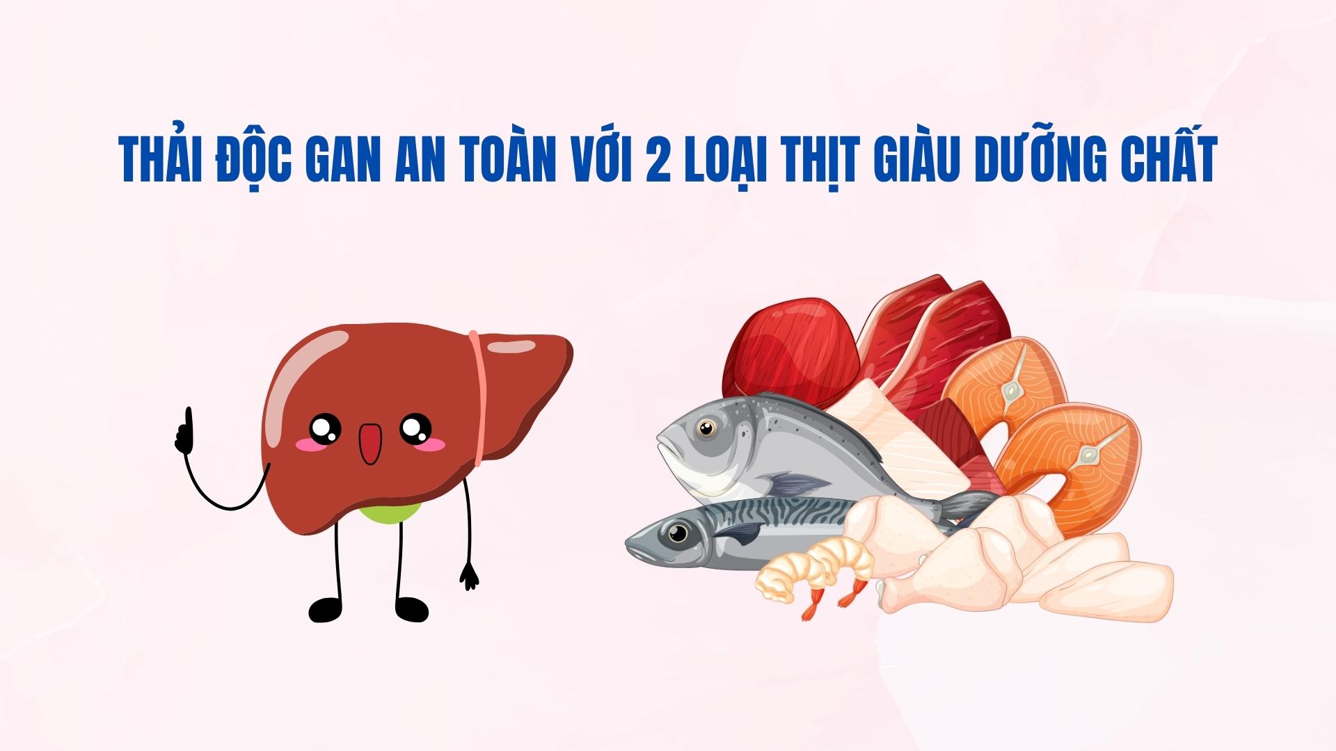 Safe liver detox with 2 types of nutrient-rich meat